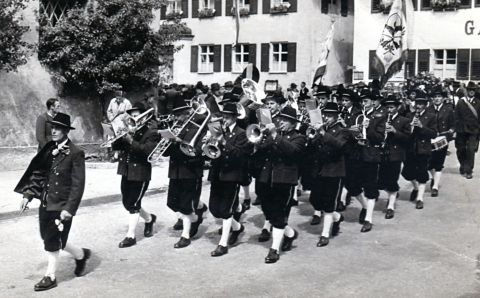 Freischießen in Obergünzburg 1955 | Archiv-Foto: Musikkapelle Ebersbach