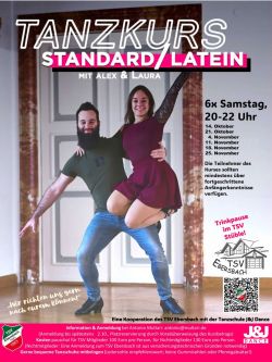 TSV Tanzkurse in Kooperation mit der Tanzschule J&J Dance
